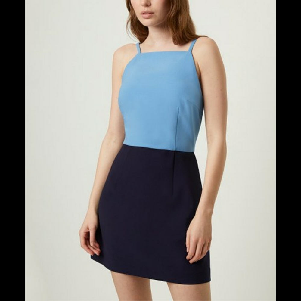 French Connection Blue and Black Mini Dress